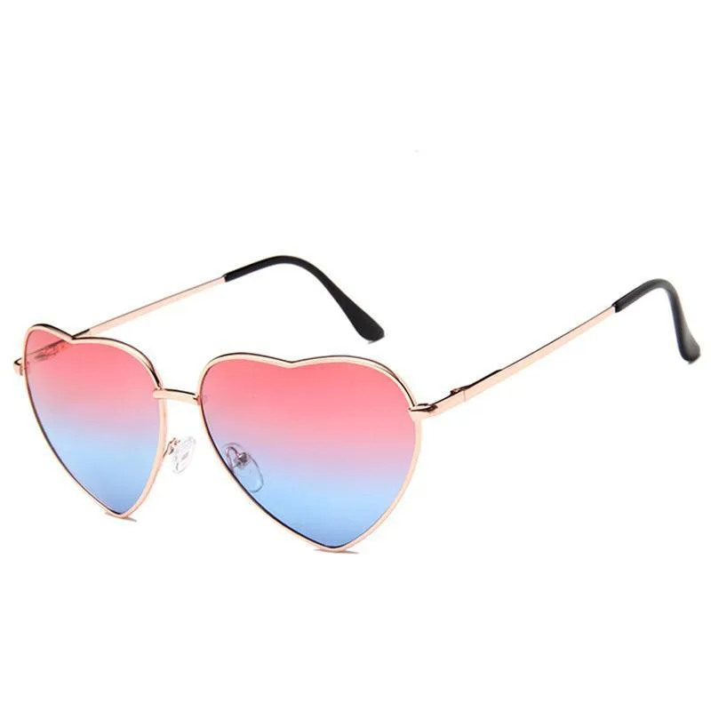 Steampunk sunglasses — heart red