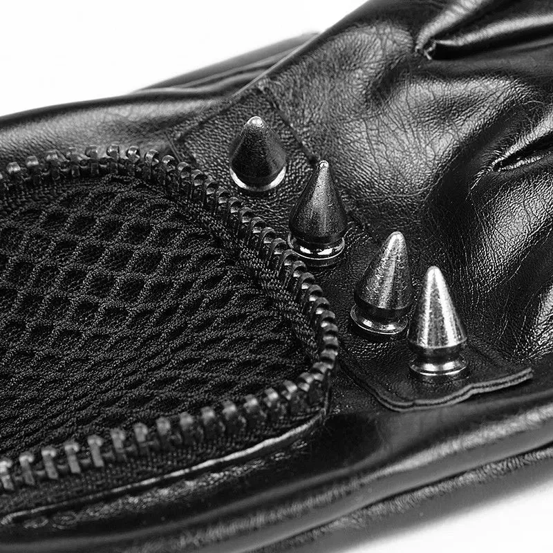 View 4 — Men’s gothic steampunk glove — PU