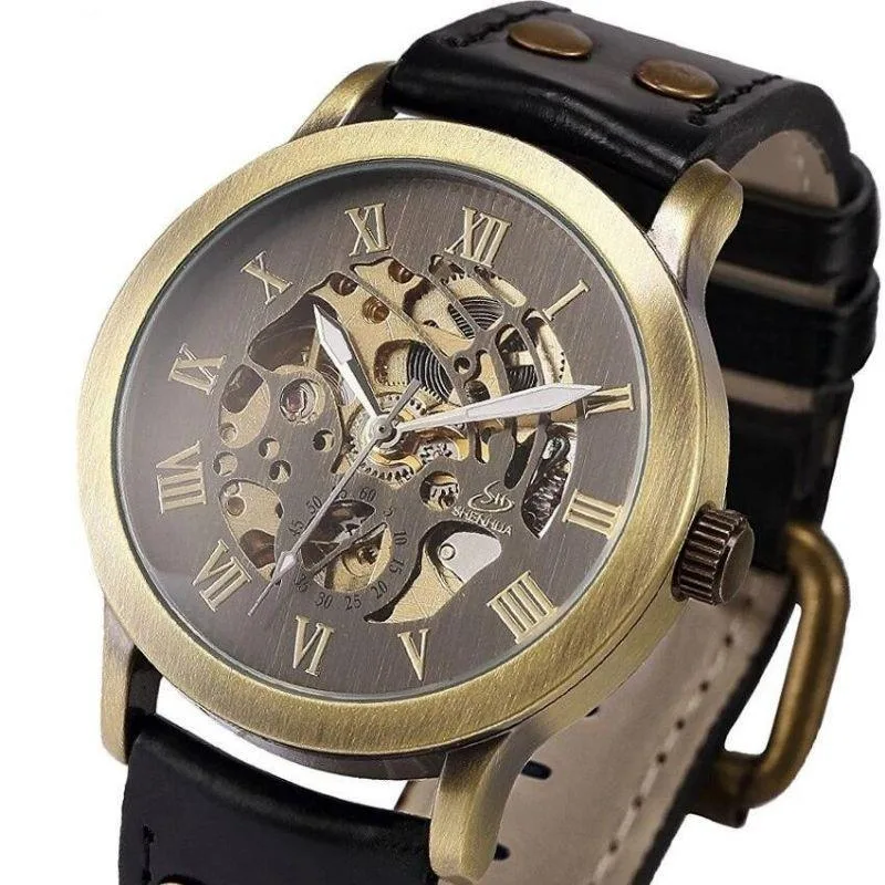 Vintage-style steampunk watch