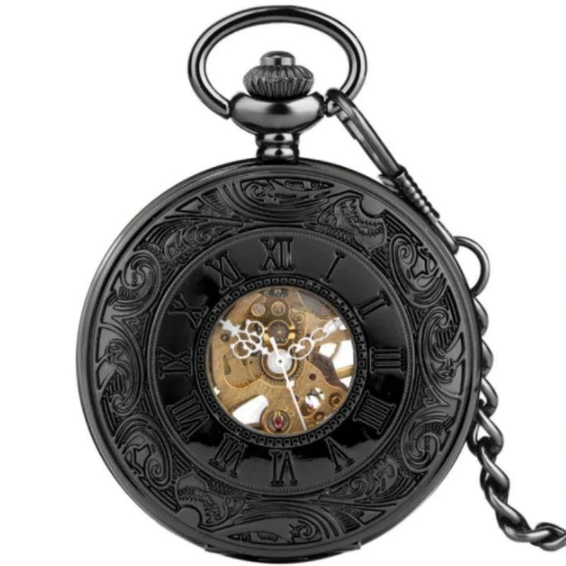 Steampunk pocket watch — numerals Roman