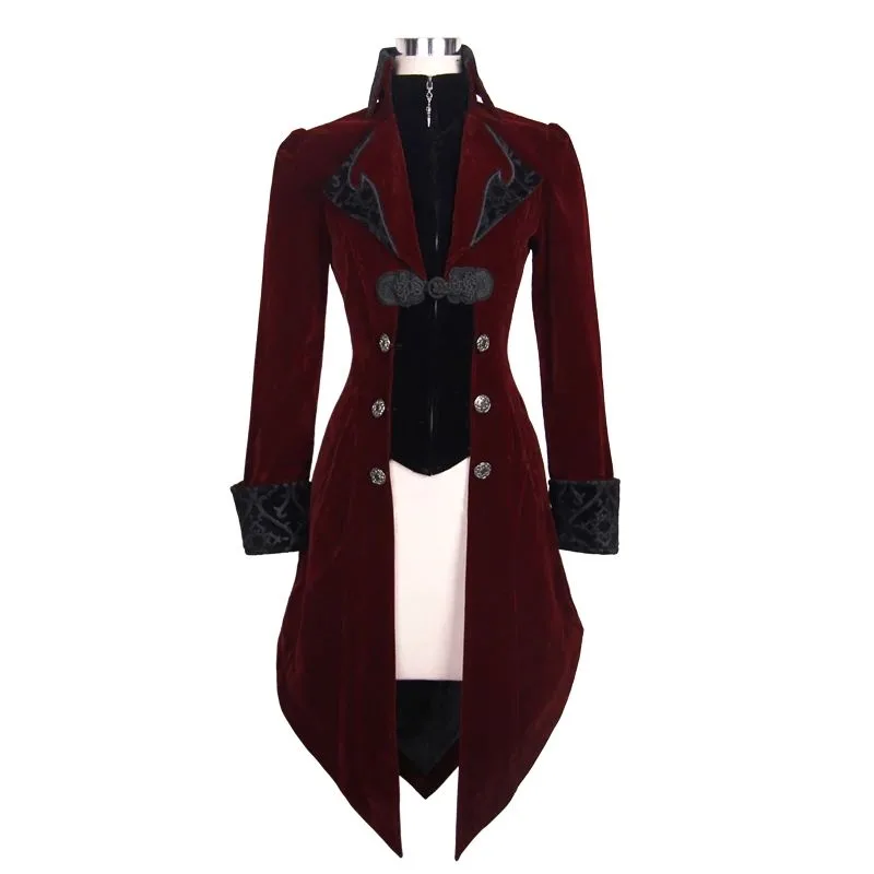 View 2 — Steampunk jacket — red