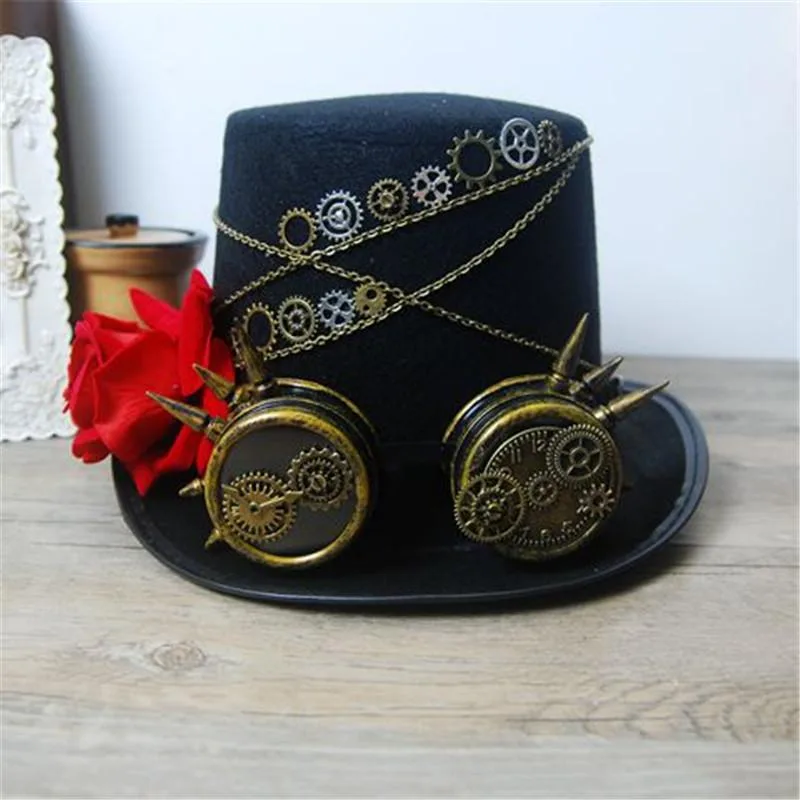 View 5 — Women’s steampunk top hat — Hat
