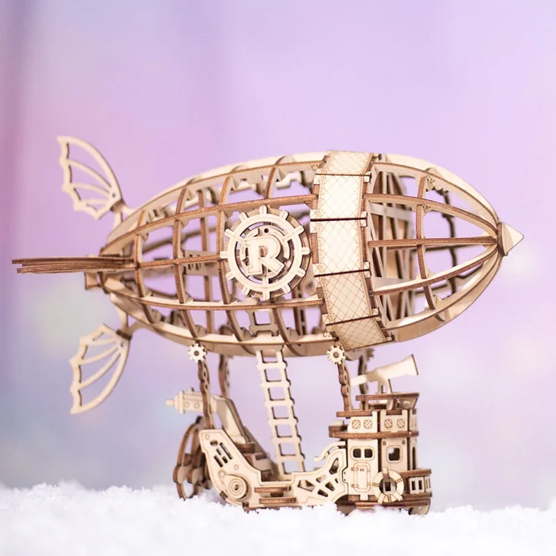 View 2 — Steampunk model kit — airship Zeppelin