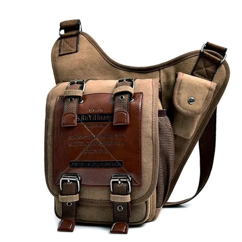 Vintage-style steampunk satchel — shoulder strap