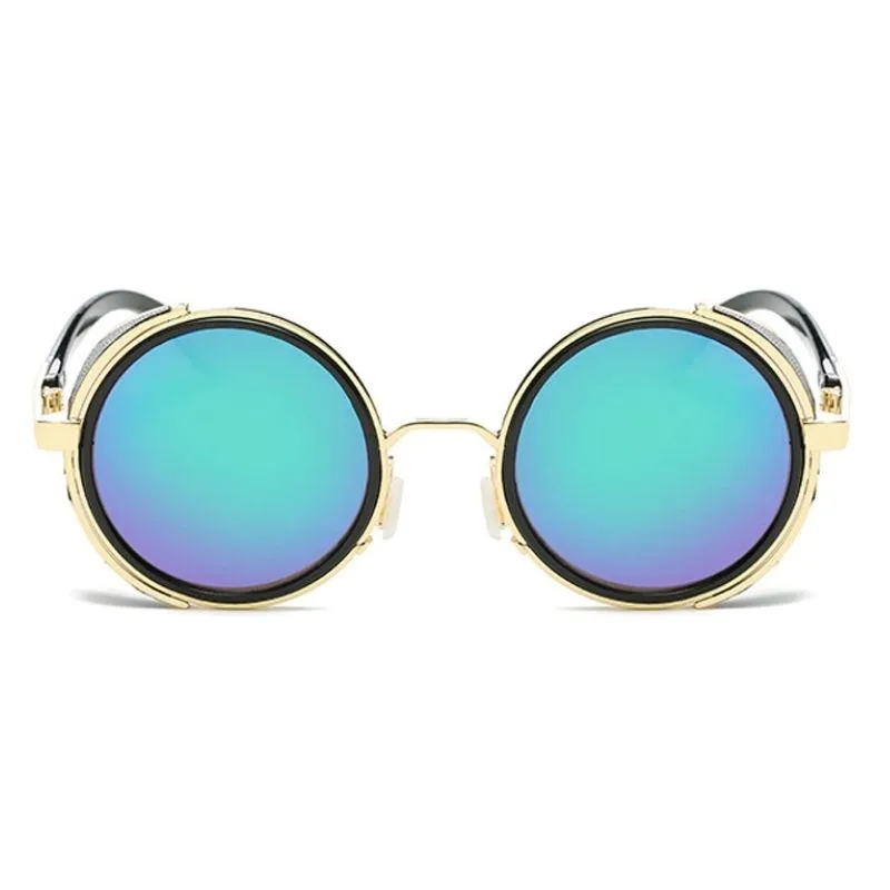 View 10 — Retro steampunk sunglasses — round