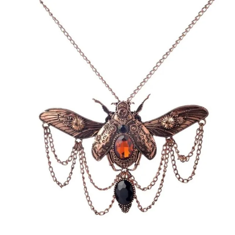 View 3 — Steampunk pendant — insect