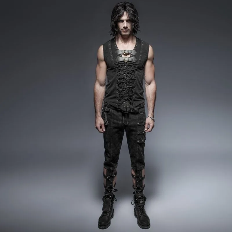View 5 — Men’s steampunk corset — lacing
