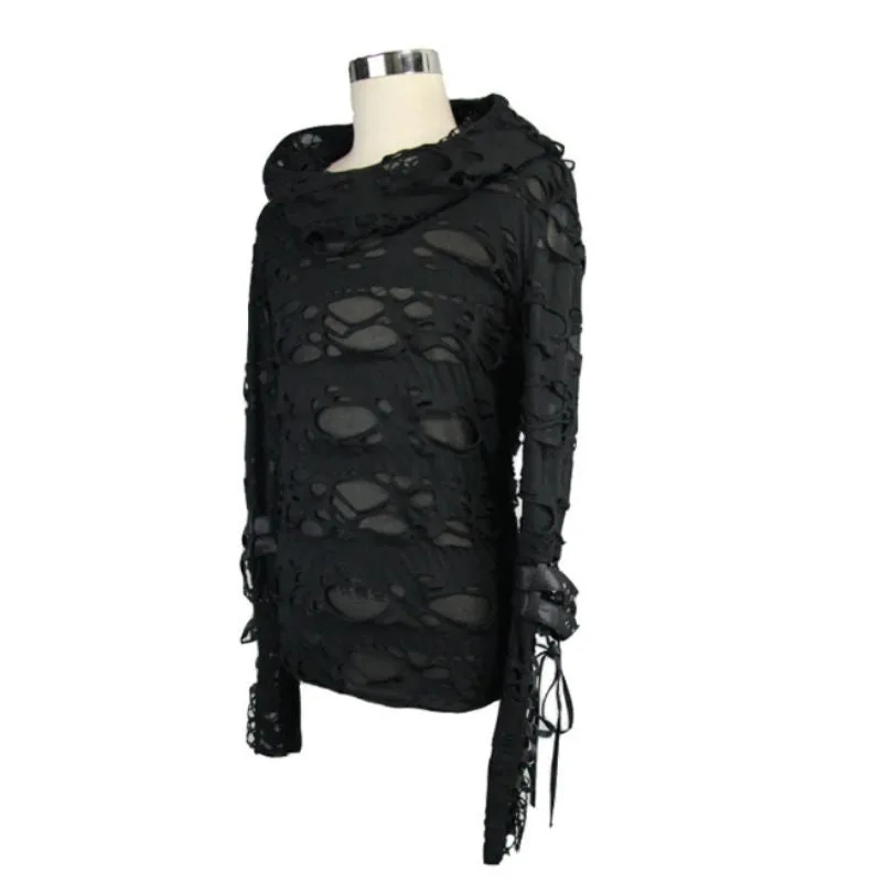 View 4 — Steampunk jumper gothic  hood