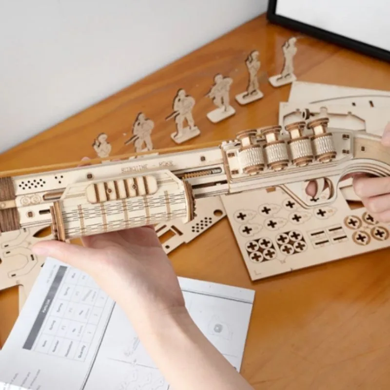 View 3 — Steampunk model kit — rifle model