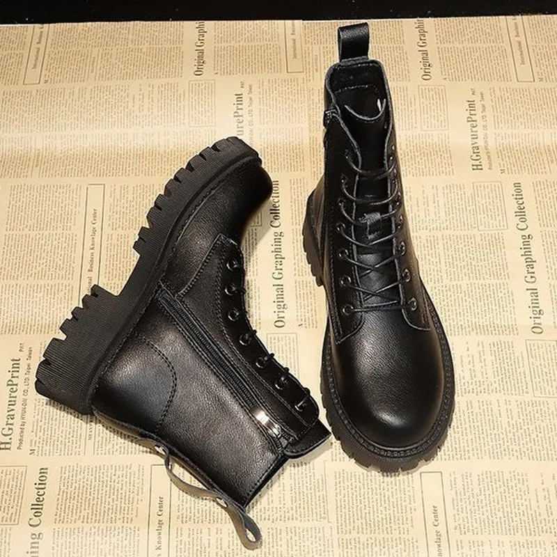 View 4 — Women’s steampunk ankle boots — military
