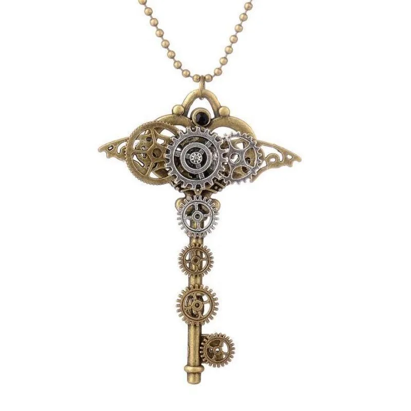 Steampunk pendant — key