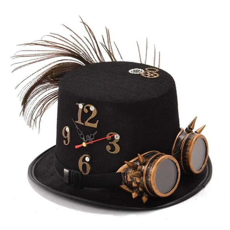 Steampunk hat — feather