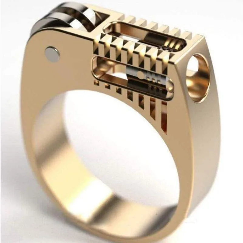 Steampunk ring — cogs