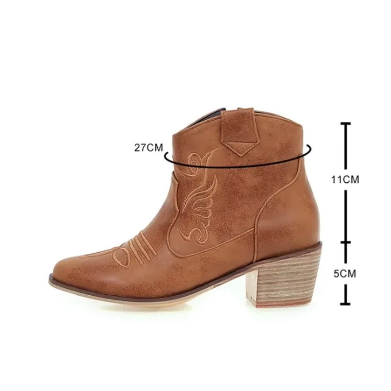 View 3 — Women’s steampunk ankle boots — Western