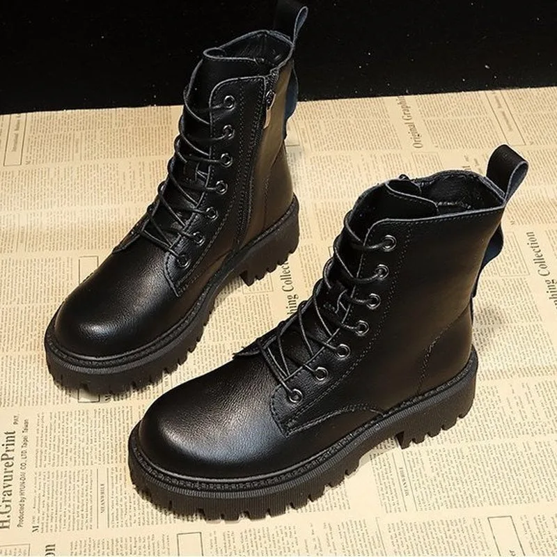View 6 — Women’s steampunk ankle boots — military