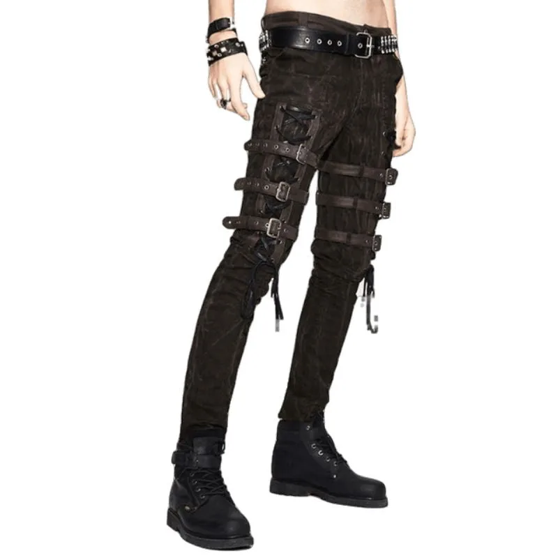 View 2 — Steampunk trousers — punk brown