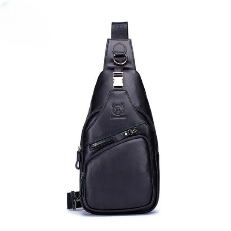 View 3 — Men’s steampunk bag — chest leather