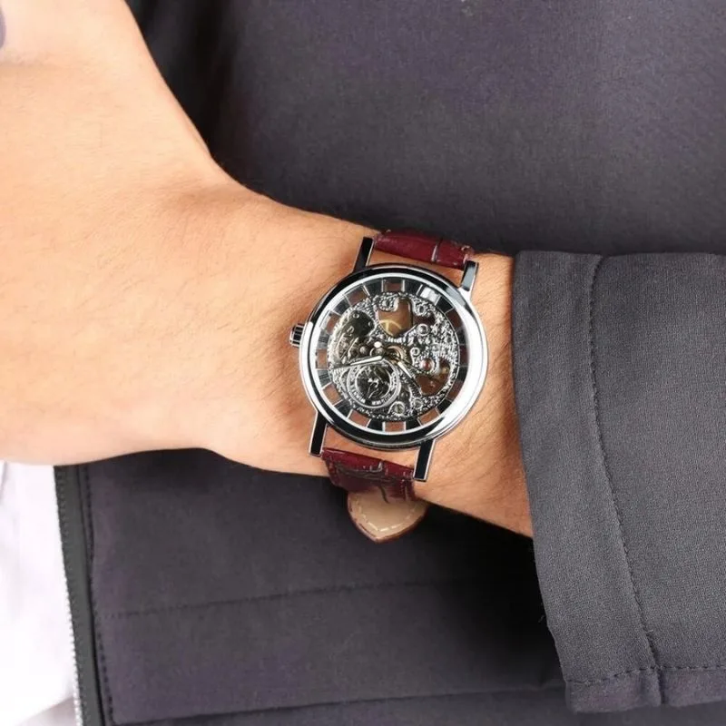 View 9 — Men’s steampunk watch — Skeleton