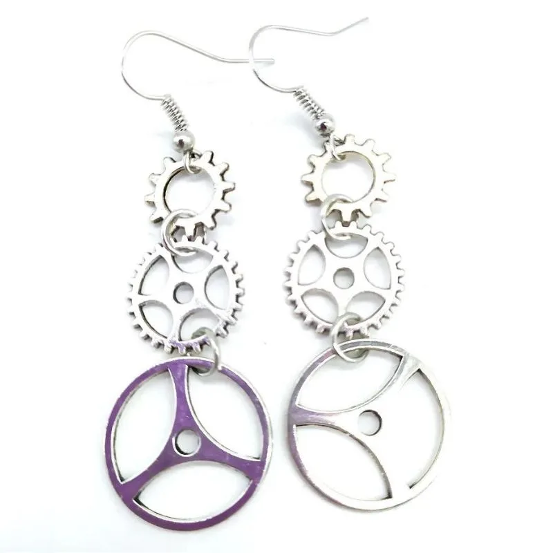 View 17 — Steampunk earrings — drop