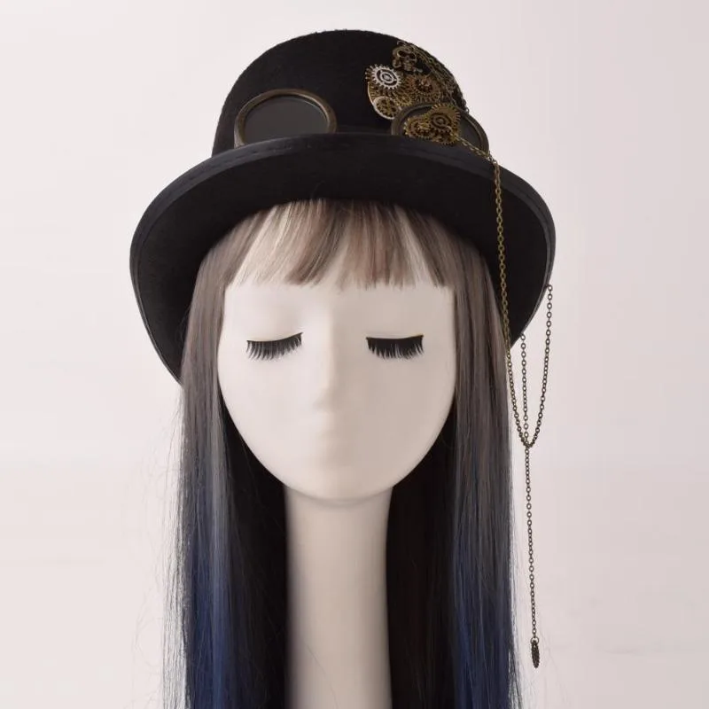 View 2 — Steampunk hat — chain