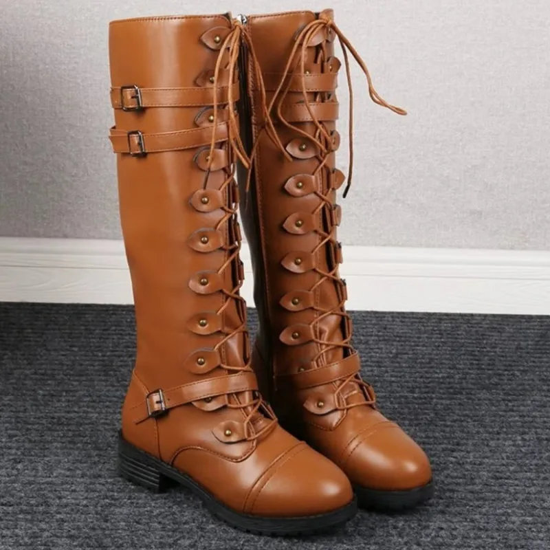 View 8 — Steampunk boots — brown PU