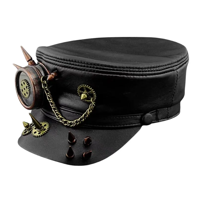 View 2 — Steampunk hat — military