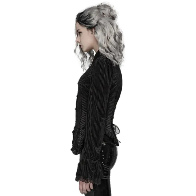 View 4 — Women’s steampunk blouse — stripes