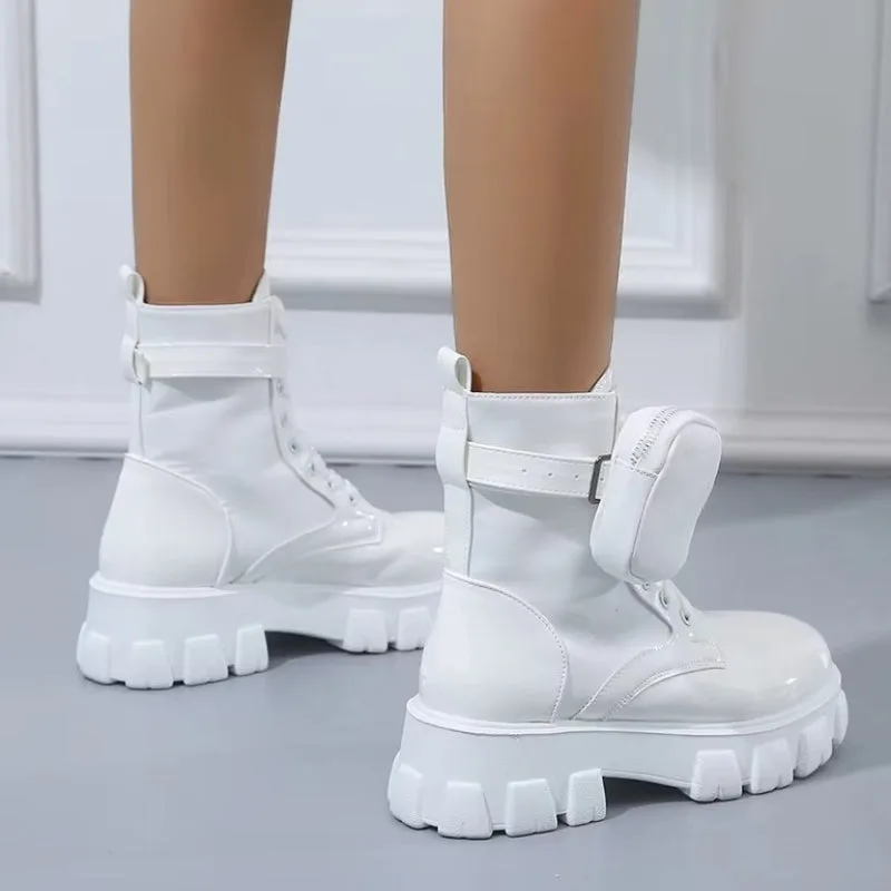 View 5 — Women’s steampunk ankle boots — punk