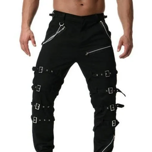 View 3 — Steampunk trousers — Cargo with chains
