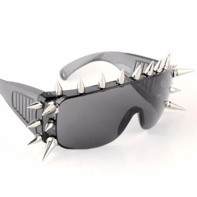 View 3 — Gothic steampunk sunglasses — rectangular