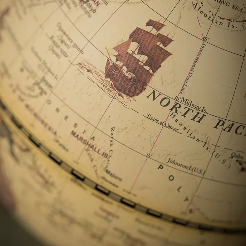 View 4 — Steampunk globe rotating on foot