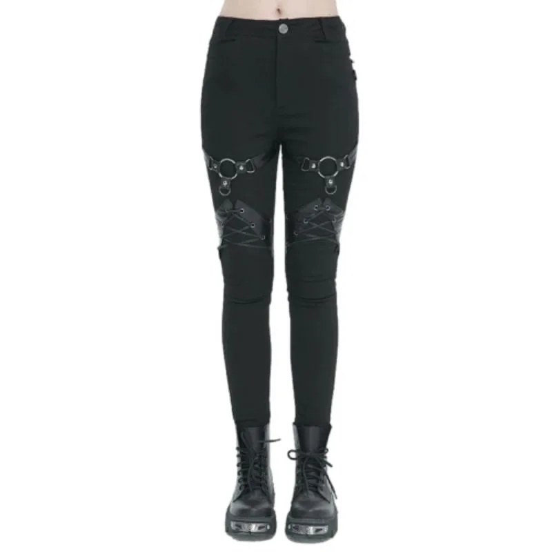 View 3 — Women’s gothic steampunk trousers — punk