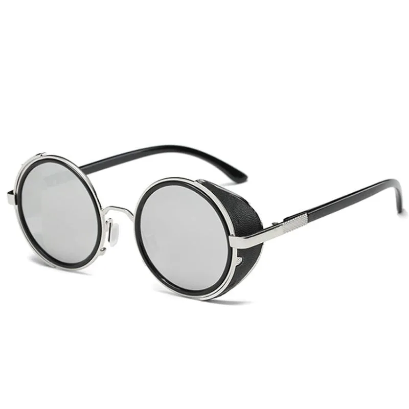 View 15 — Retro steampunk sunglasses — round