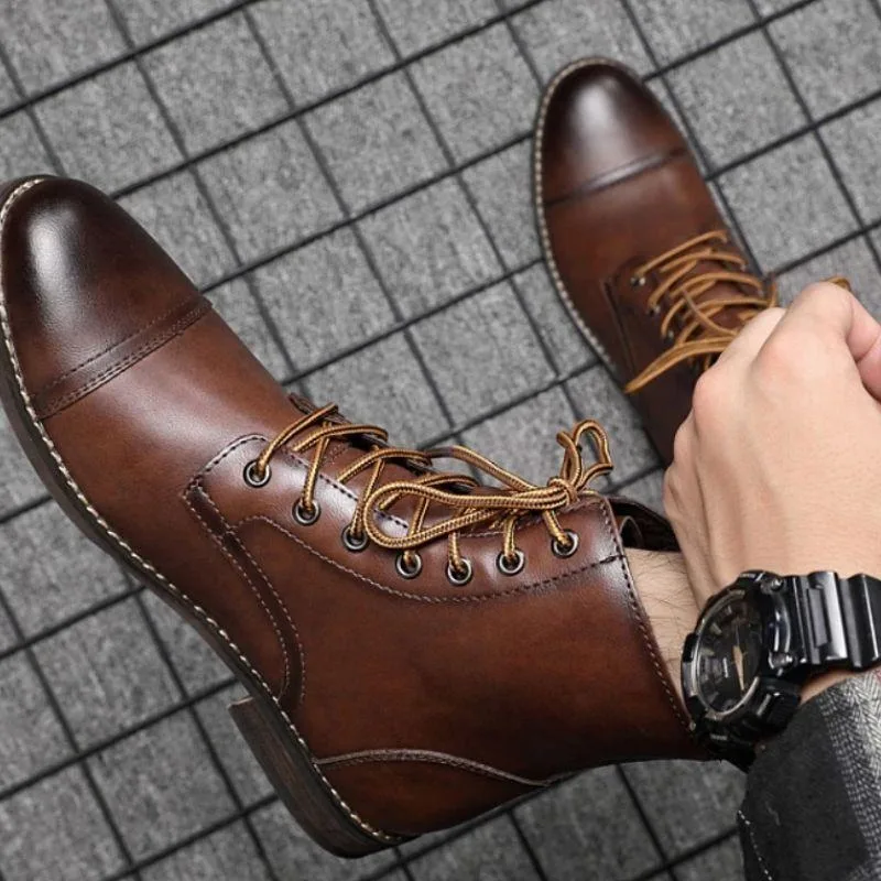 View 9 — Men’s steampunk ankle boots