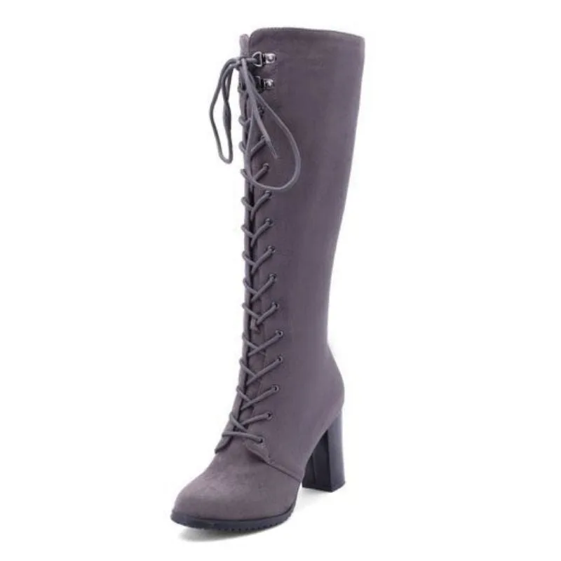 View 11 — Women’s steampunk boots — high lacing