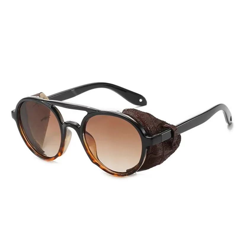 Men’s vintage-style steampunk sunglasses