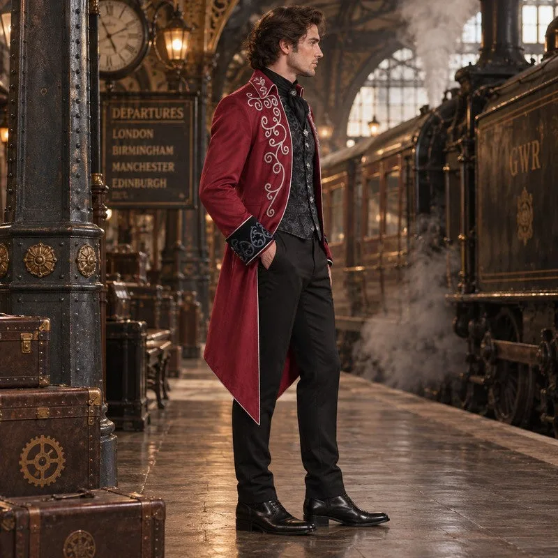 View 2 — Gothic steampunk frock coat — Jacket