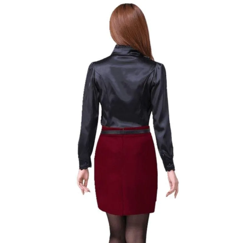View 3 — Steampunk blouse — black