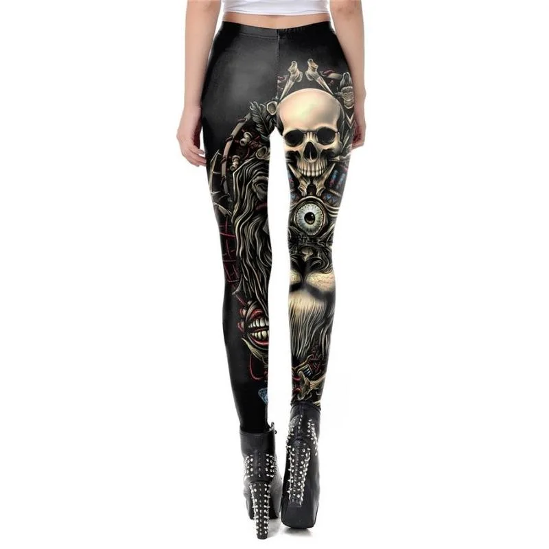 View 3 — Steampunk legging skull