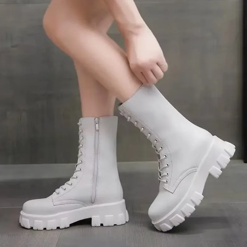View 5 — Steampunk boots — platform sole treaded