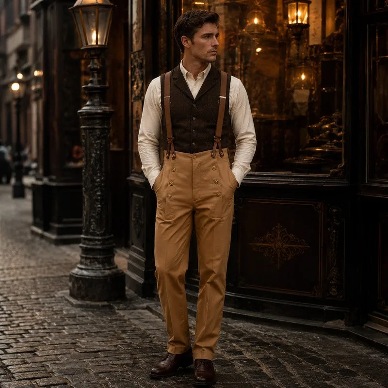 View 2 — Men’s Victorian steampunk trousers — clip