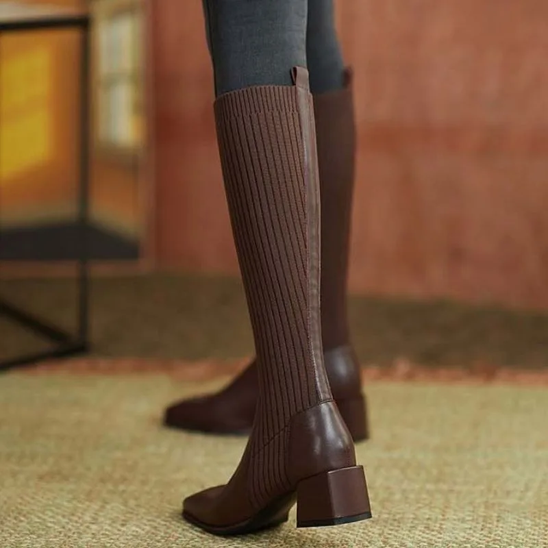 View 6 — Women’s steampunk boots — socks brown