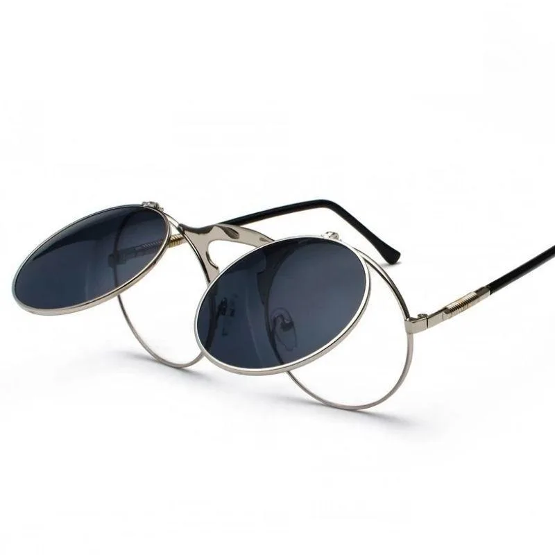 View 2 — Steampunk sunglasses — lenses folding