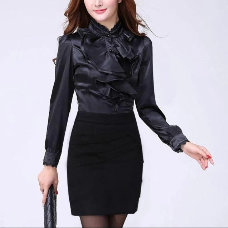 View 2 — Steampunk blouse — black