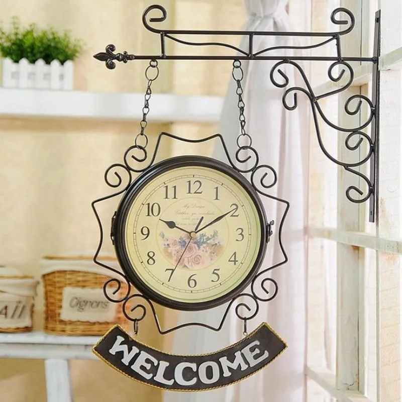 View 2 — Vintage-style steampunk clock — double face