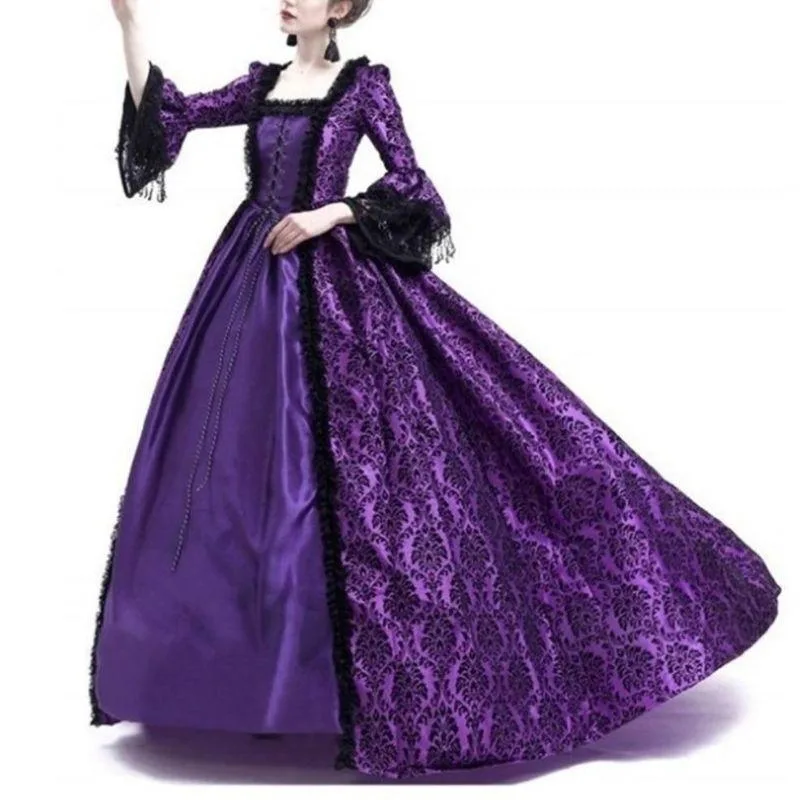 View 2 — Gothic steampunk dress — bridal purple
