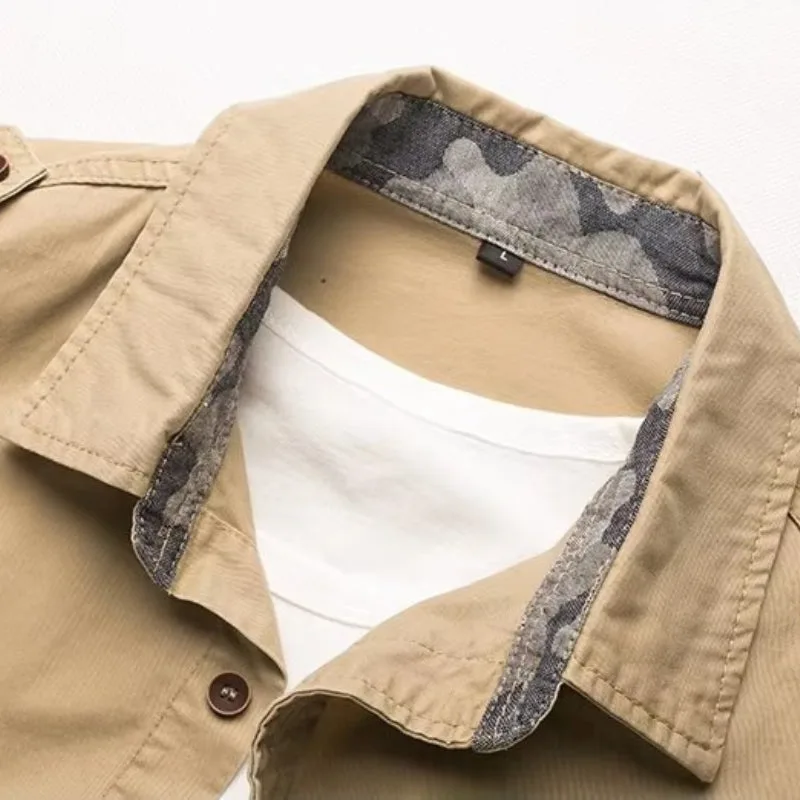View 6 — Men’s steampunk shirt — epaulettes