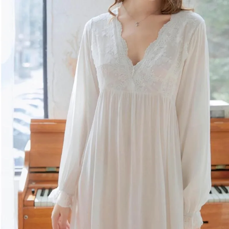 View 7 — Vintage-style steampunk shirt — night white