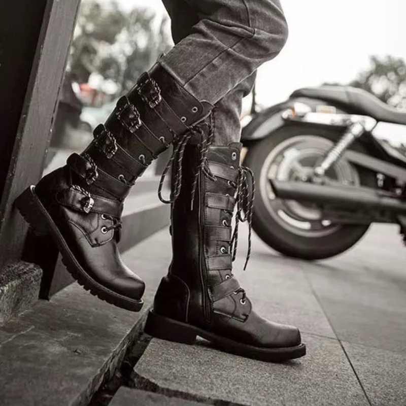 View 2 — Men’s steampunk boots — PU