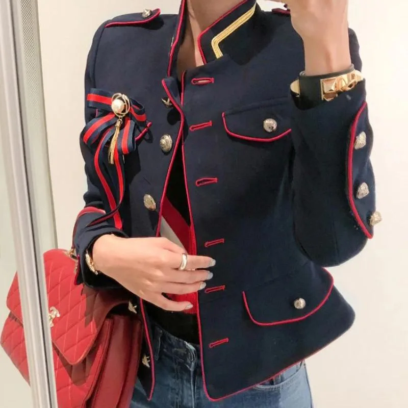 View 2 — Women’s gothic steampunk jacket — military
